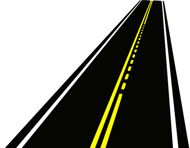 公路线条素材