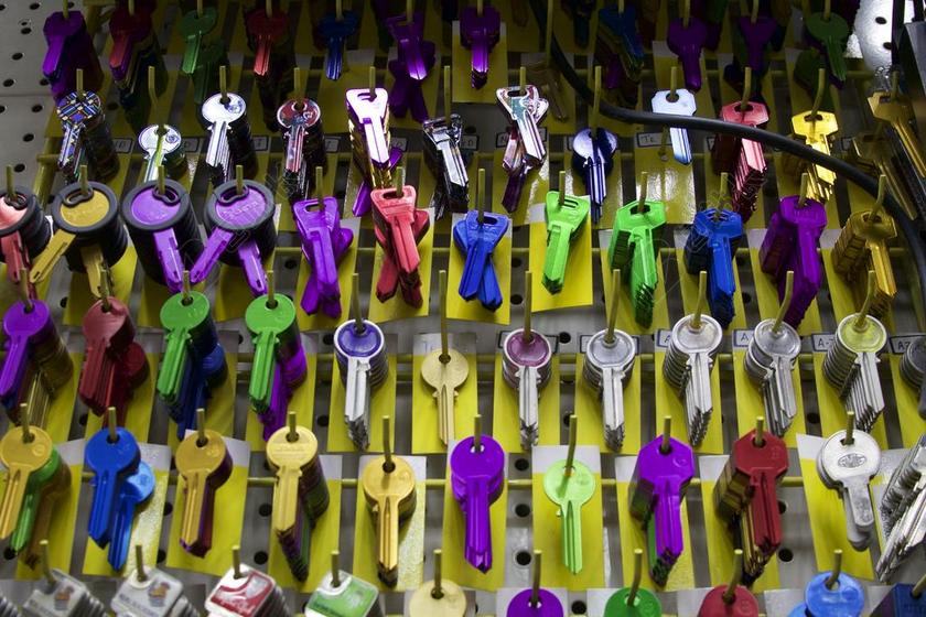 键 五金店 店 存储 安全 金属