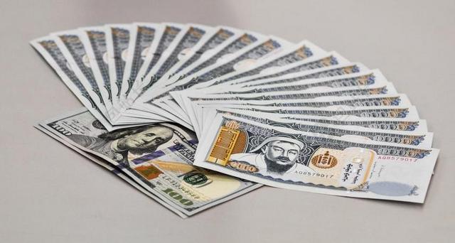 钱 蒙古 货币 银行 财经 国家 钞票 我们美元 美元
