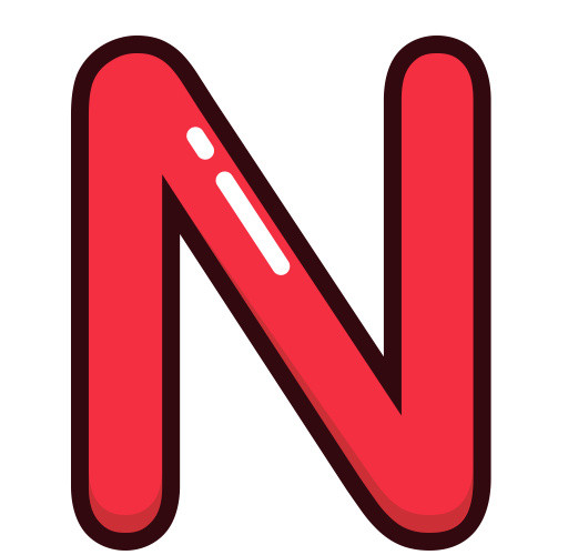英文字母N素材