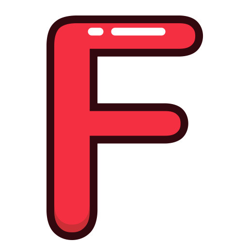 英文字母F素材