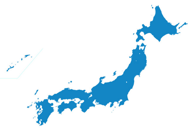 日本地图旅游素材