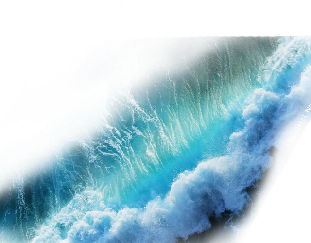 蓝色水波波浪