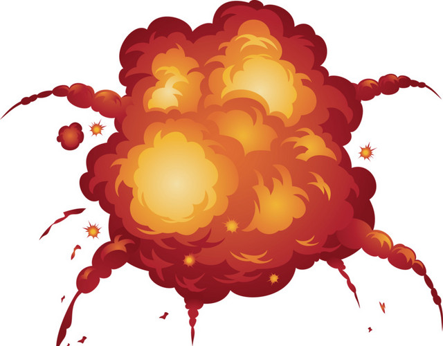 卡通特效火焰爆炸素材
