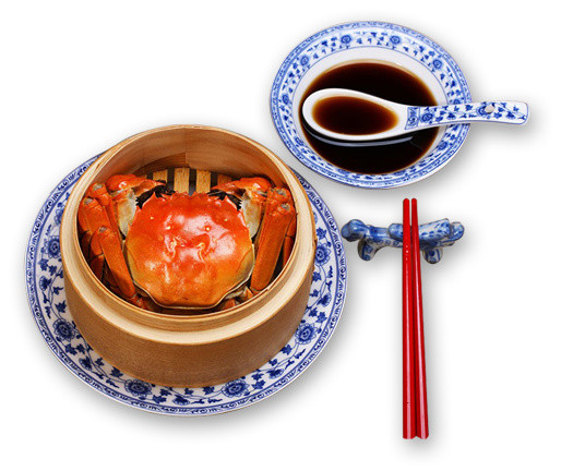 特色秋季秋天美食阳澄湖大闸蟹螃蟹插画配图