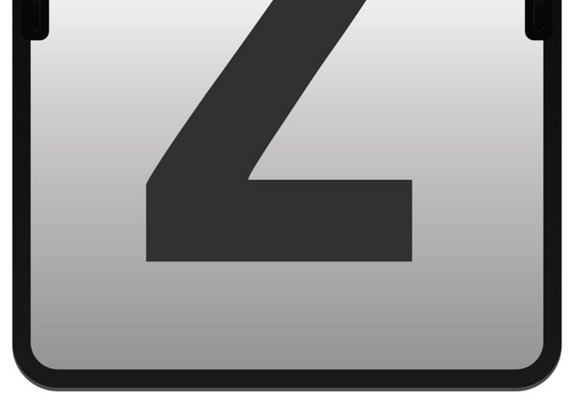 折页翻牌阿拉伯数字2免扣素材