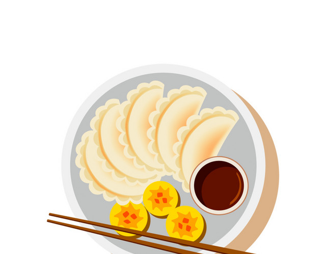 冬至传统食物饺子