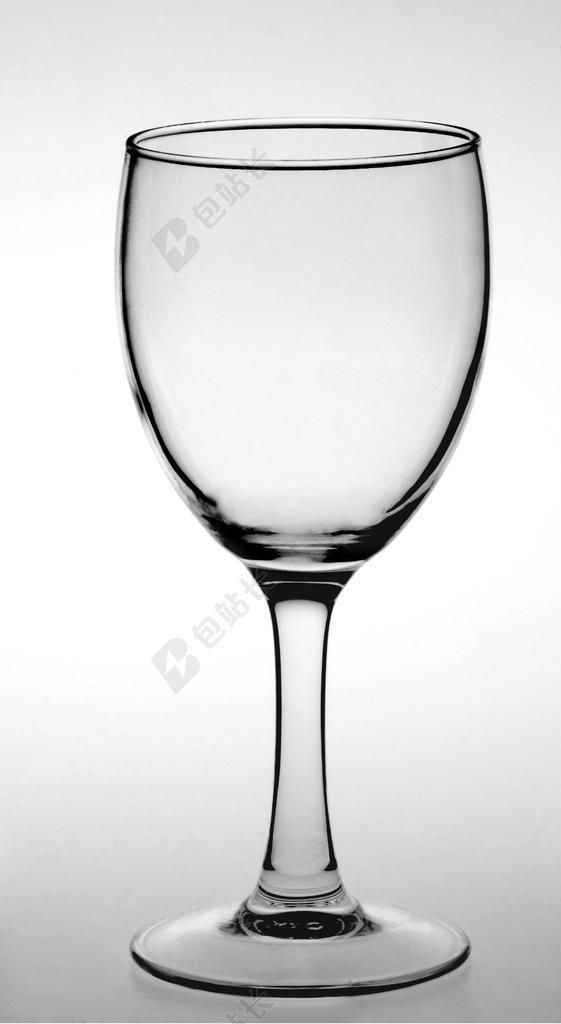 玻璃杯 白背景 黑线条 高脚杯 红酒杯