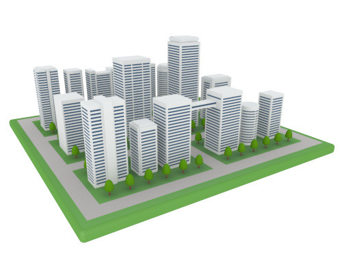 城市建筑群模型