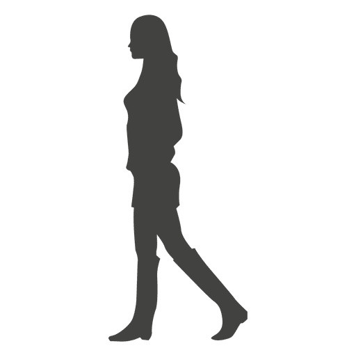 女人侧身剪影