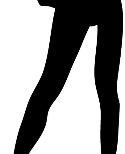 戴帽子的女人剪影