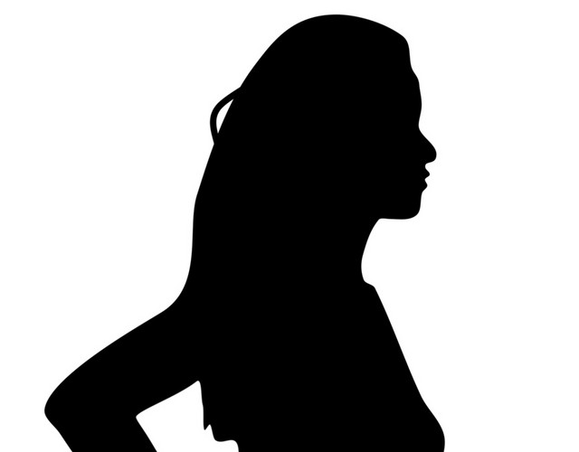女人侧面剪影