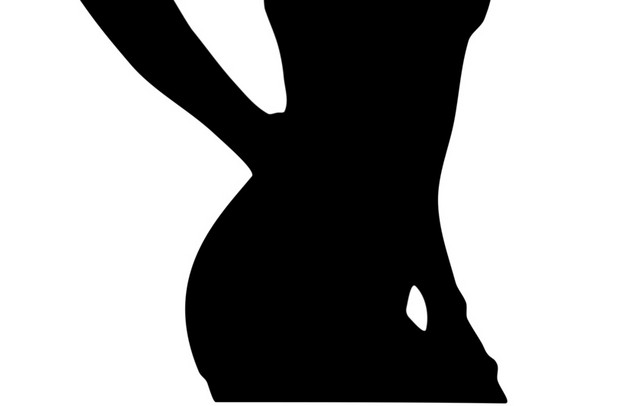 女人侧面剪影