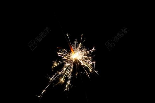 广告绚烂耀眼焰火在黑夜绽放宣传背景图片