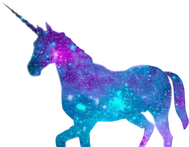 蓝色小马星空下载素材