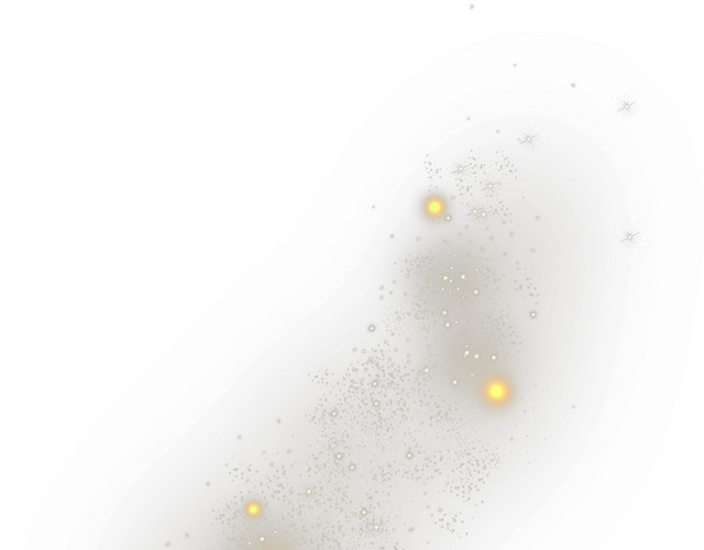 黄色简约星空免扣素材