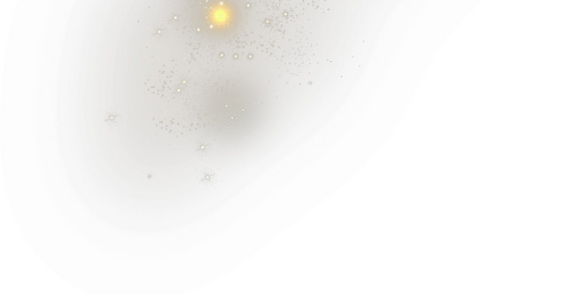 黄色简约星空免扣素材