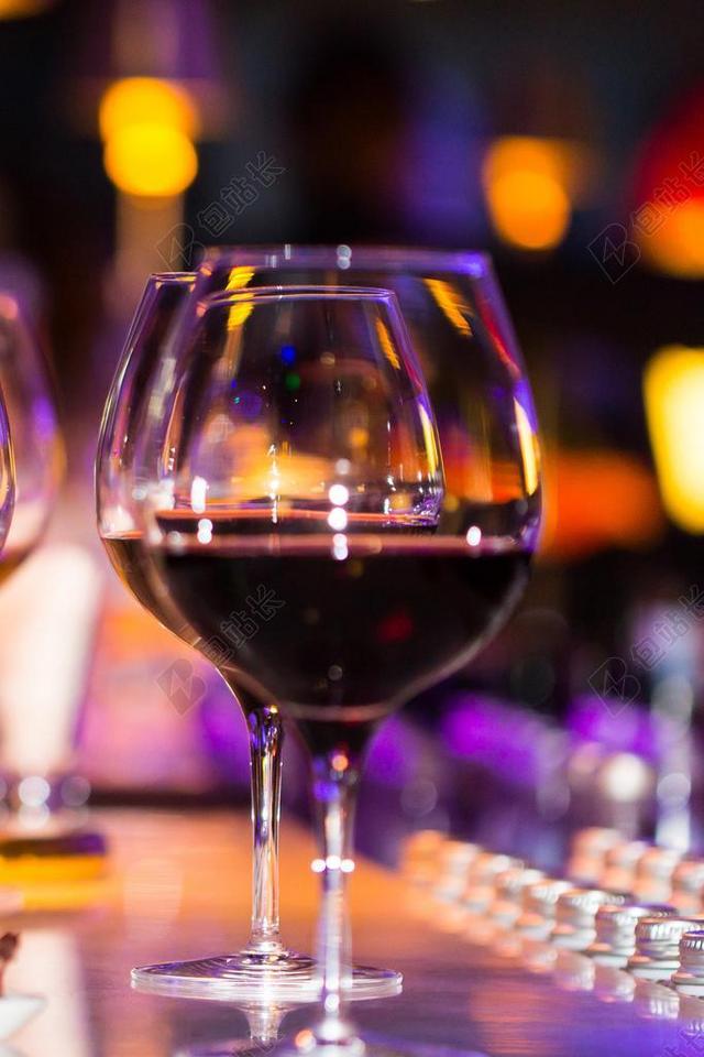 酒杯 葡萄酒 招待会 度假 浪漫的环境