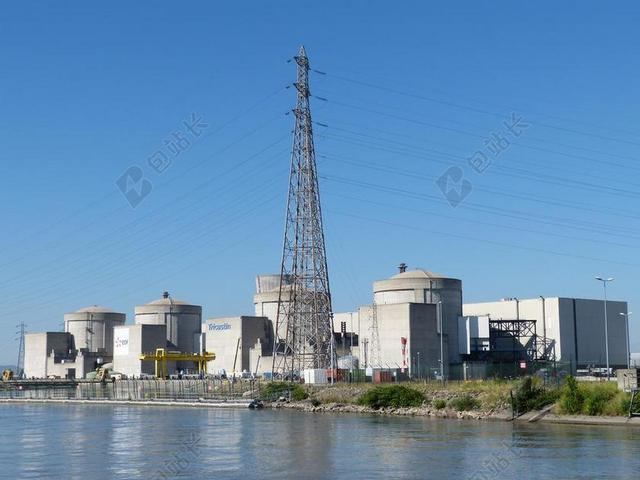 法国 罗纳 河 核动力装置 电厂 原子能 电抗器 桅杆 能源