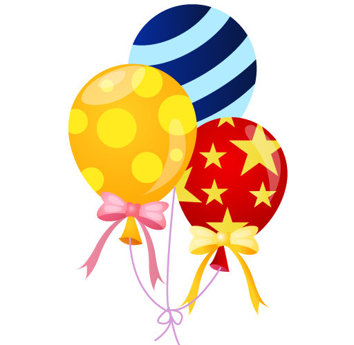 生日派对彩色气球