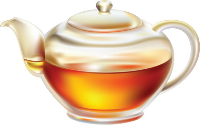 茶壶茶具元素