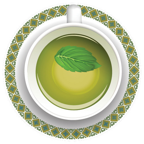 绿茶茶具素材