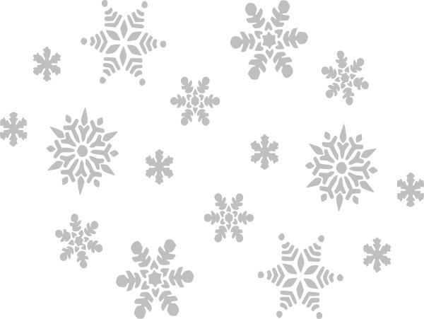 冬天雪花雨