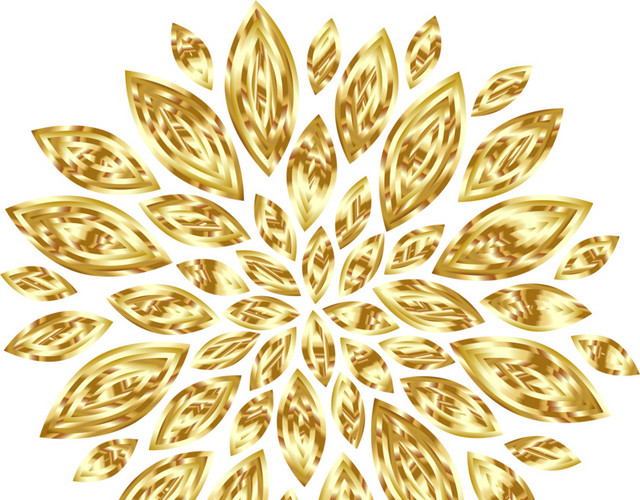 金色金属花纹