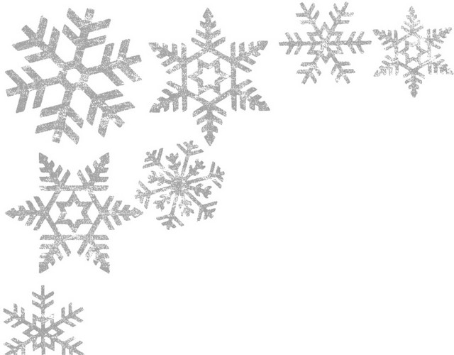 边框角型冬天雪花