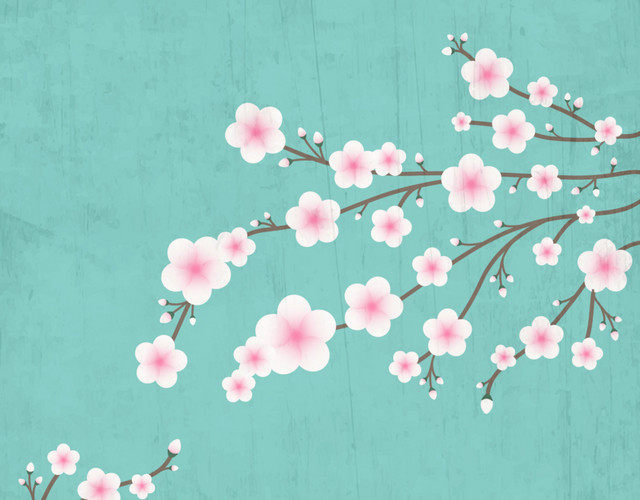 日系粉色樱花素材下载