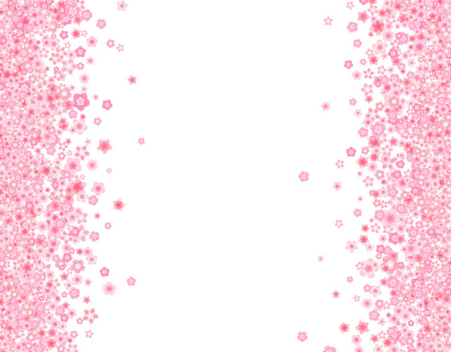 粉色樱花边框素材下载