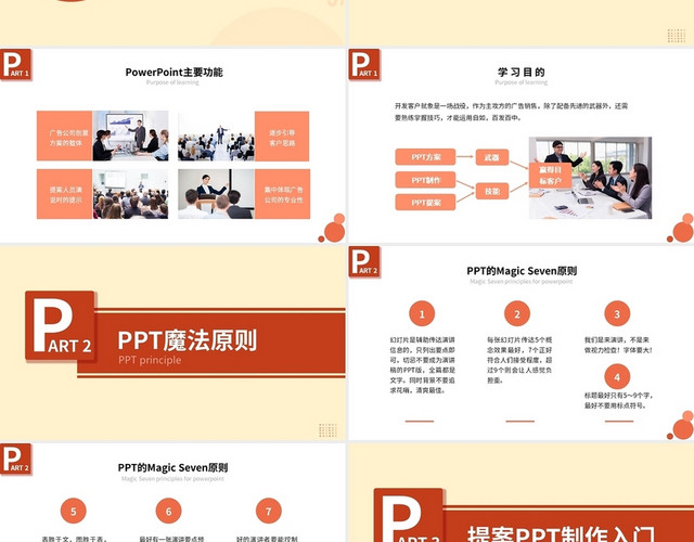 橘色商务风格课件PPT使用技巧入门篇PPT 使用技巧