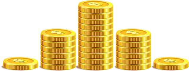 货币金币矢量素材