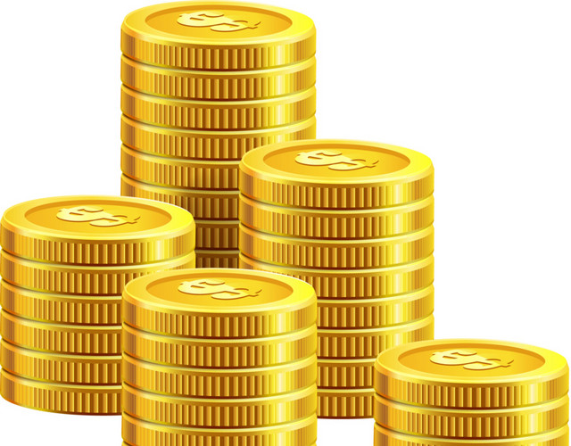 货币金币矢量素材