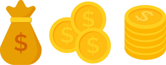 货币金币矢量素材