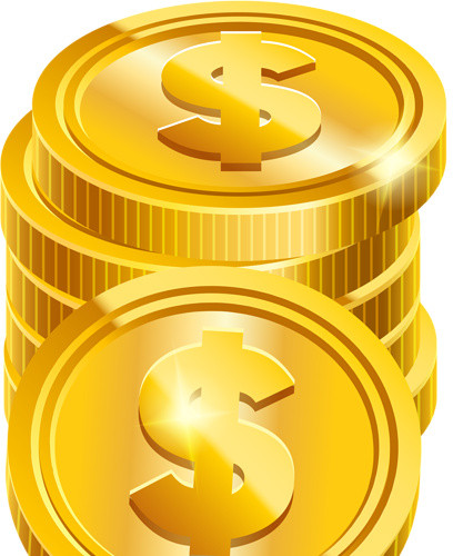 货币金币矢量素材