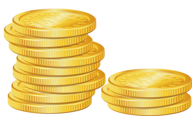 货币金币矢量素材