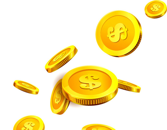 货币金币矢量素材