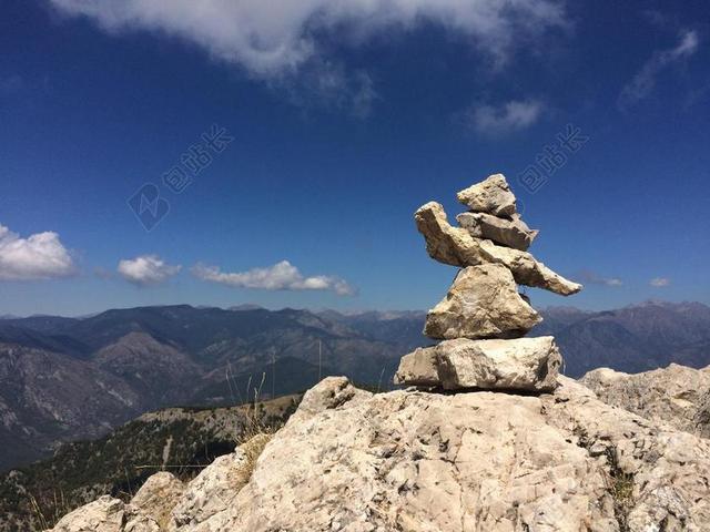 老山 山 天空 石 户外 高峰 范围 景区 没有人