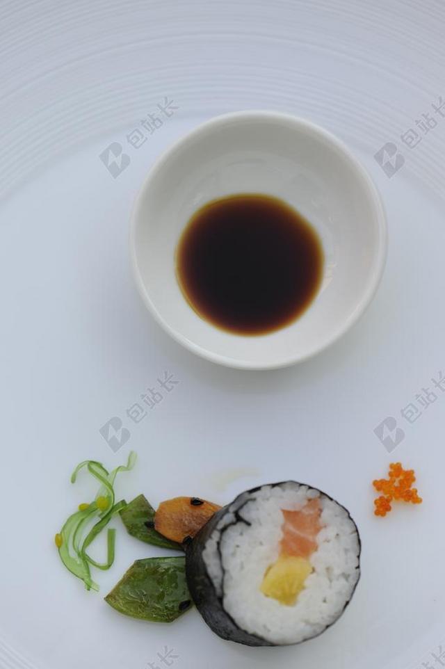 餐饮日式简约寿司宣传背景图片