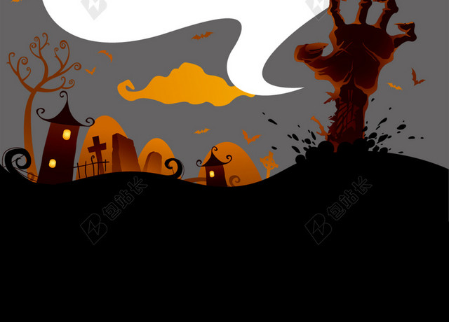 狂欢万圣节幽灵BANNER