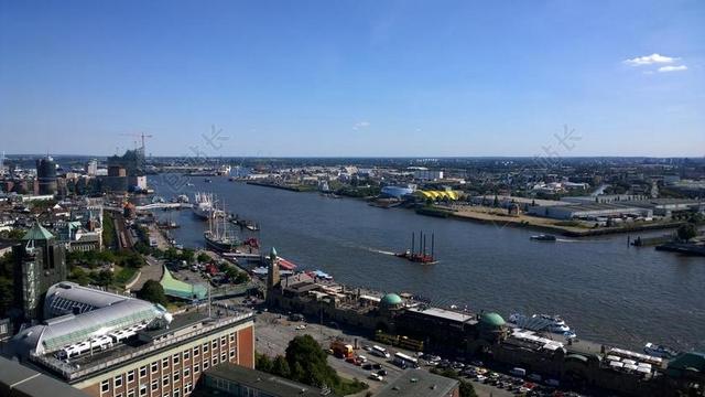 汉堡 端口 LANDUNGSBRüCKEN 船舶 港口起重机 德国