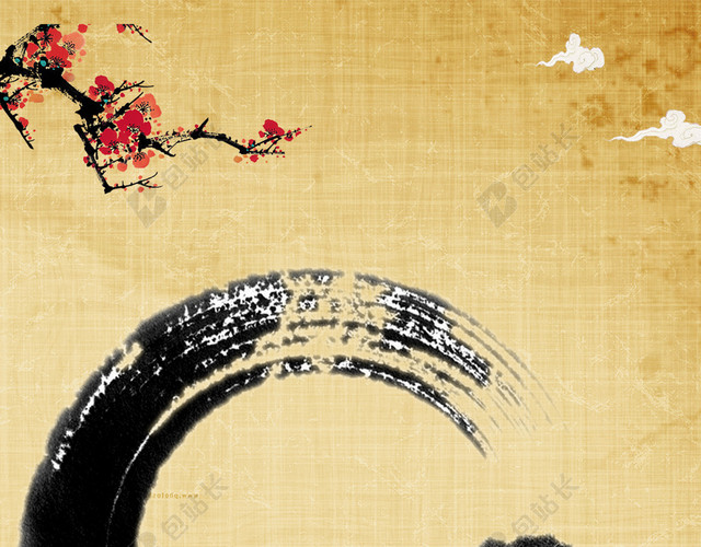 中国风中医养生H5背景