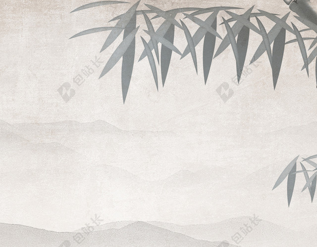 水墨中医养生医药H5背景素材