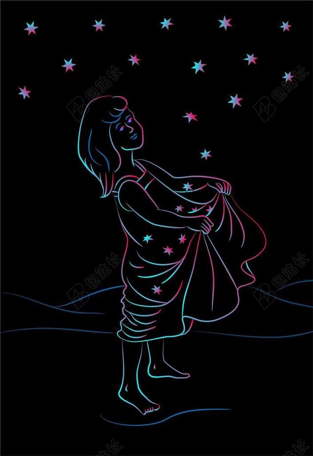 STERNTALER 童话故事 明星 女孩 孩子 夜 夜星