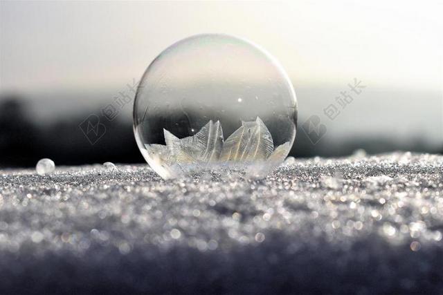 肥皂泡沫 冻结 弗罗斯特 冰冻泡泡 EISKRISTALLE 冬天
