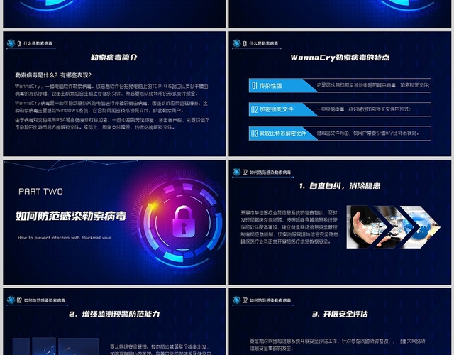 蓝色科技加强网络信息安全管理工作培训PPT