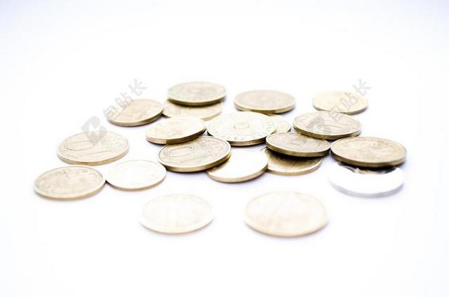 金融老旧金属货币背景图片