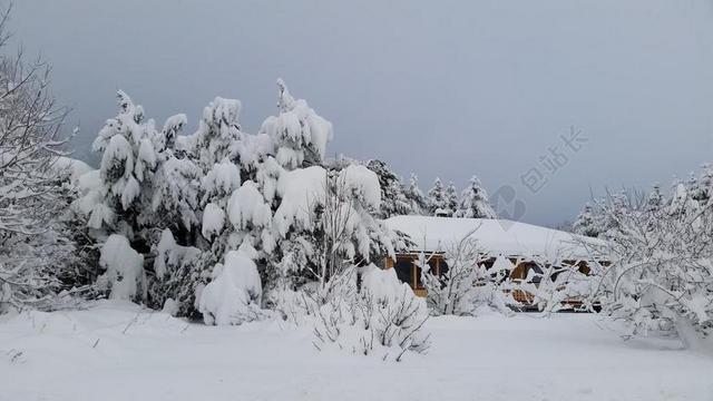 旅游清新白雪雪山背景图片