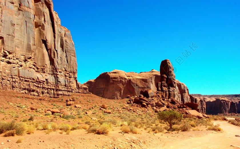 美国 纪念碑谷 国家公园 沙漠 广大 景观 奇迹 全景图